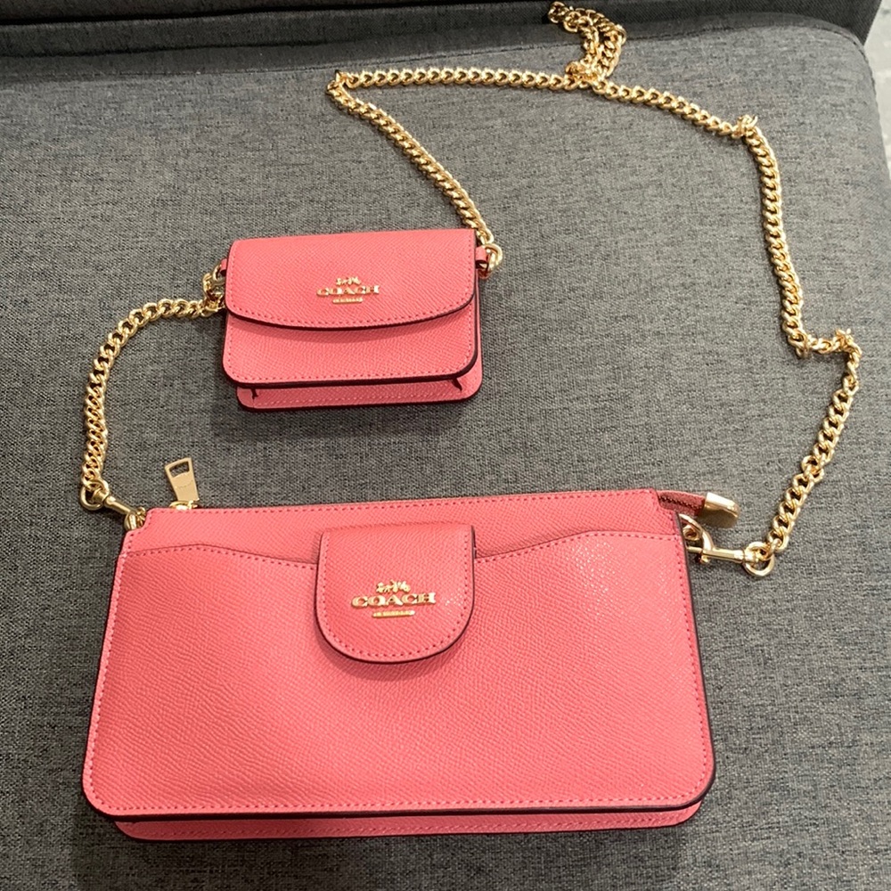 Coach pink crossbody